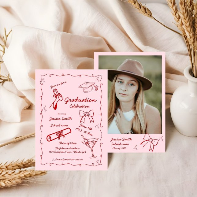 Convite Formatação desenhada pela mão do estilo de porta (Criador carregado)