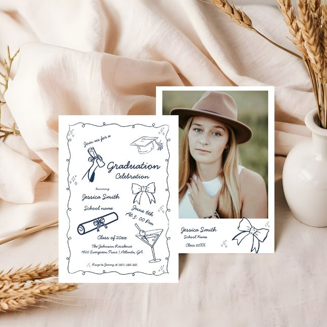 Convite Formatação desenhada pela mão do estilo de porta (Criador carregado)