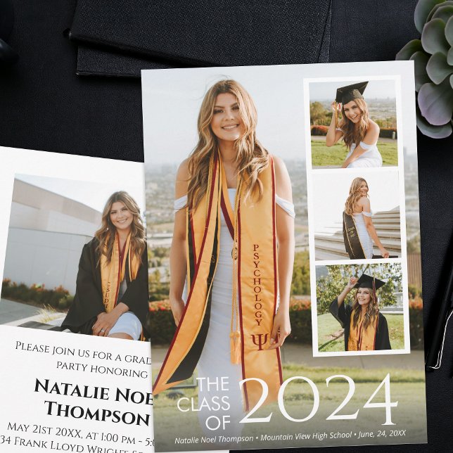 Convite Formatação Elegante Moderna para Faculdade ou Segu (Criador carregado)