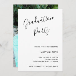 Convite Formatação Moderna de Foto Elegante Simples