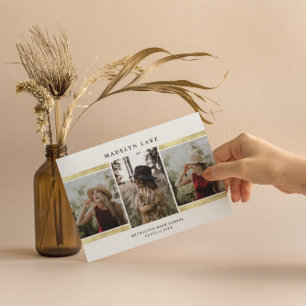 Convite Formatação Moderna Gold Foto 2023