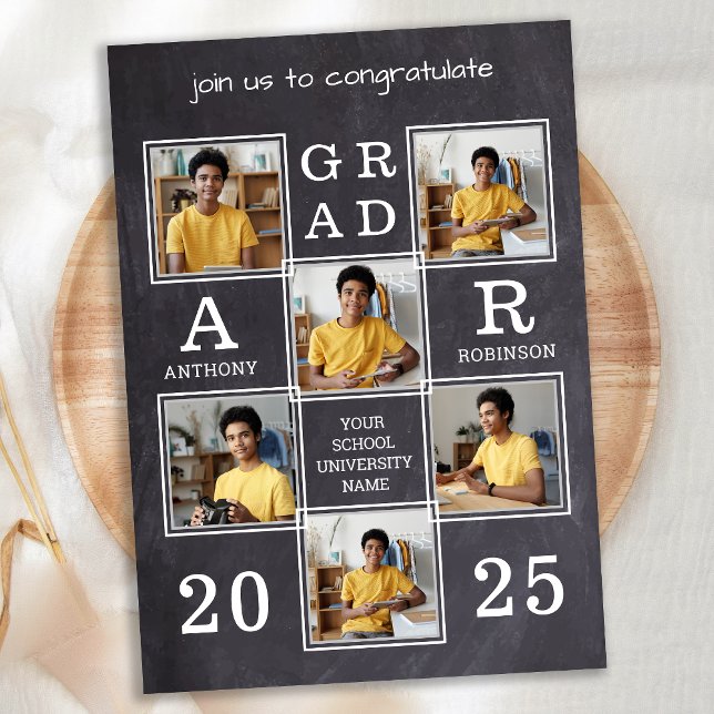 Convite Formatação Única Personalizada de Foto Rustic Slat (Criador carregado)