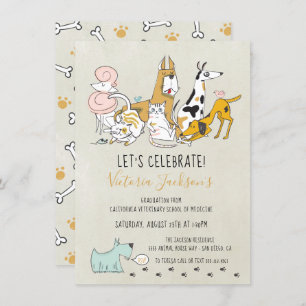 Convite Formatação Veterinária de Cães, Gatos e Aves