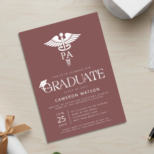 Convite Formatura de Assistente Médico Graduado PA Escola