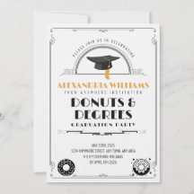 Formatura de Donuts e Diplomas Moderno e Elegante