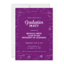 Formatura de Matemática com Letreiro Manual Roxo E