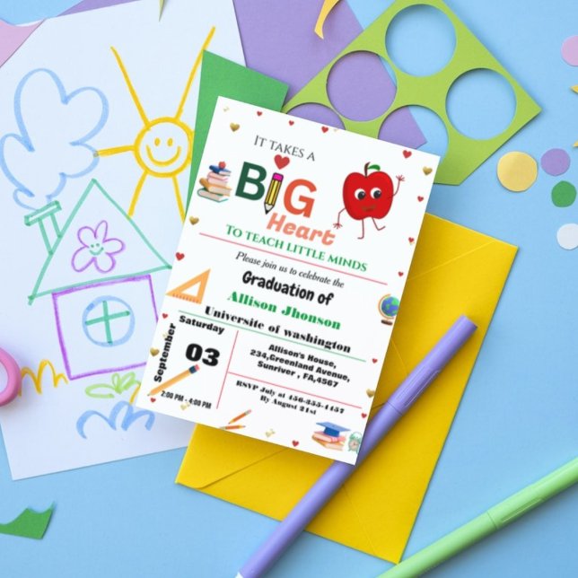 Convite formatura de professores convidando a graduação el (Criador carregado)