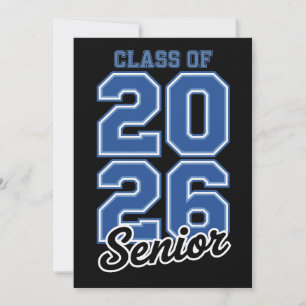 Convite Formatura do Senior Blue da Turma de 2026 Graduado