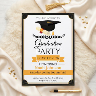 Convite Formatura Elegante