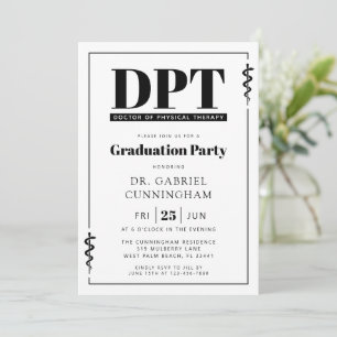 Convite Formatura em Terapia Física Moderna DPT