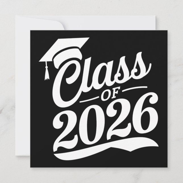 Convite Formatura Graduado Orgulhoso da Turma de 2026 (Frente)