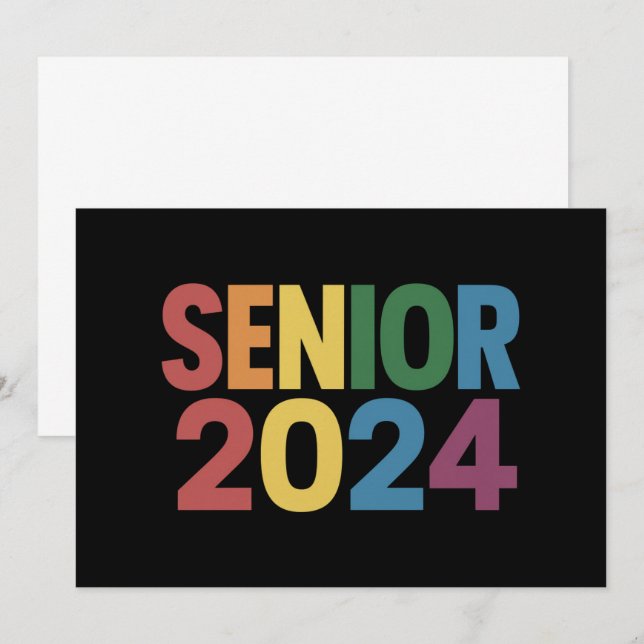 Convite Formatura LGBT Sênior Orgulho Arco-íris 2024 (Frente/Verso)