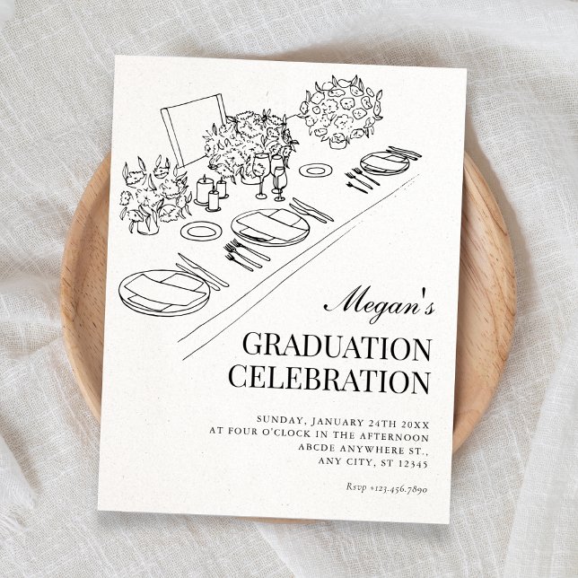 Convite Formatura minimalista (Criador carregado)