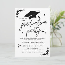 Convite Formatura Personalizada Elegante Roteiro Estrelas