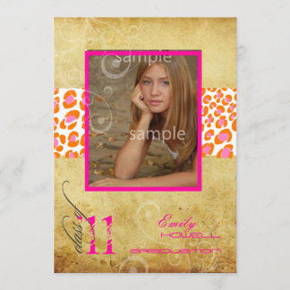 Convite Formatura PixDezines 2011, Leopardo Rosa