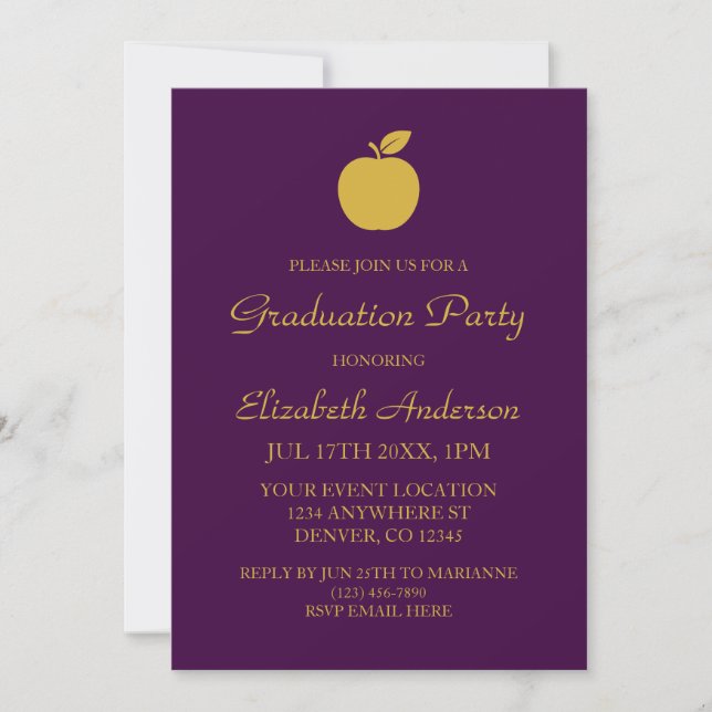 Convite Formatura Professor Apple (Frente)