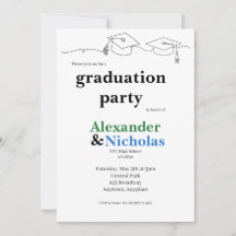 Formatura Simples com Dois Capacetes e Borlas
