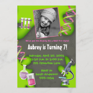 Convite Fórmula para Diversão - Meninas