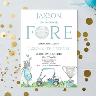 Convite Forte Golfe Azul 4ª Festa de aniversário