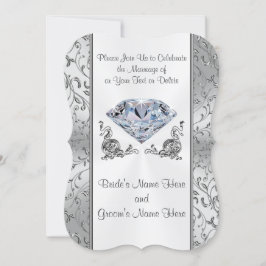 Convite Fortemente Casamento com Diamantes convoca seu tex