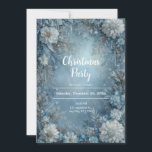 Convite Fosco Bloom Winter Floral Christmas<br><div class="desc">Celebre a temporada elegante com este Fosco Bloom Winter Floral Invitation. Apresentando blues suaves e gelados, resplandecendo sotaques prateados, e delicados elementos florais emoldurados com verde de neve, este design captura a magia silenciosa do inverno. Perfeito para comemorações de Natal, casamentos no inverno, festas de feriado, chás de fraldas ou...</div>