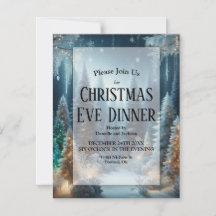 Foscos de pinheiro no Janto da véspera de Natal br