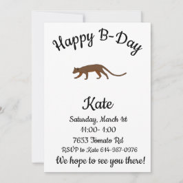 Convite Fossa Happy B-day