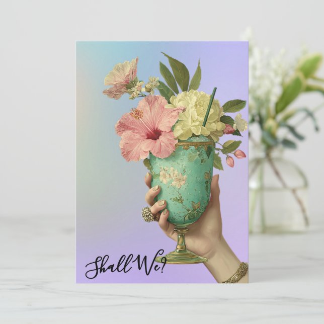 Convite *~* FOTO A101 Coquetel Ornate 10 DESPEDIDA DE SOLT (Em pé/Frente)