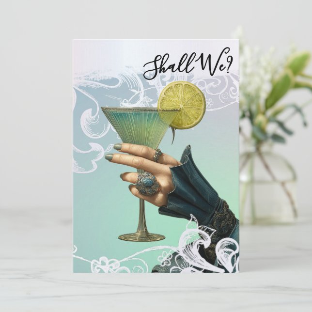 Convite *~* FOTO A101 Coquetel Ornate 20 DESPEDIDA DE SOLT (Em pé/Frente)