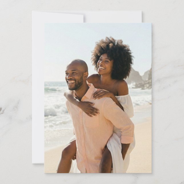 Convite Foto Alegre da Praia em Pastel (Frente)