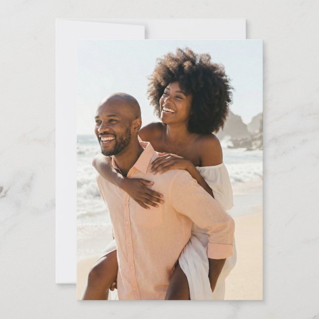 Convite Foto Alegre da Praia em Pastel (Frente)