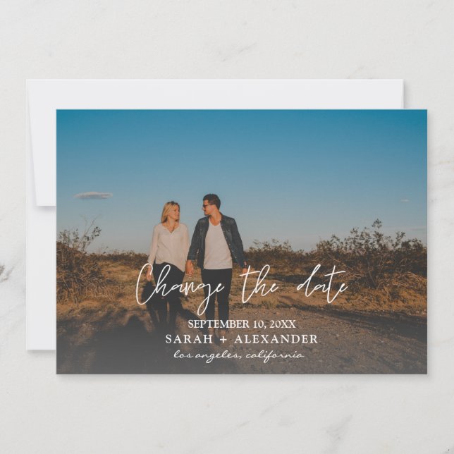 Convite Foto - Alteração Horizontal da Data (Frente)