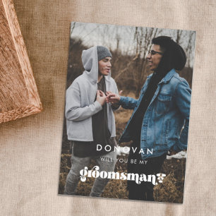 Convite Foto antiga: você será meu padrinho