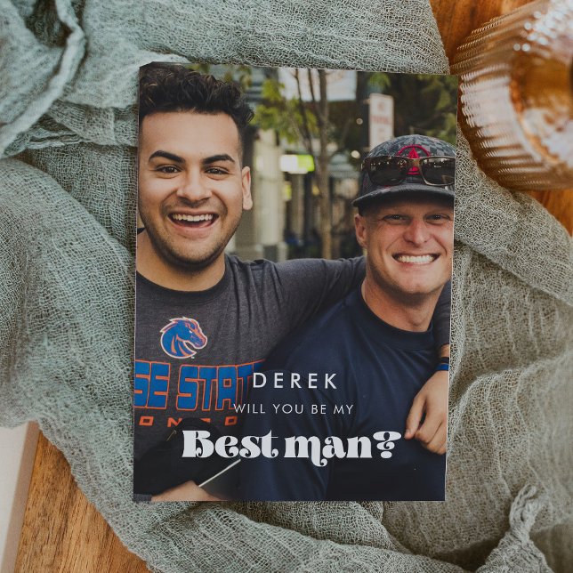 Convite Foto antiga Você será meu padrinho (Criador carregado)