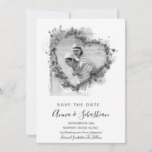 Convite *~* FOTO AR6 CASAMENTO Coração SALVAR DATA QR