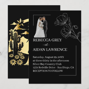 Convite Foto Artística Preto e Branco 2026