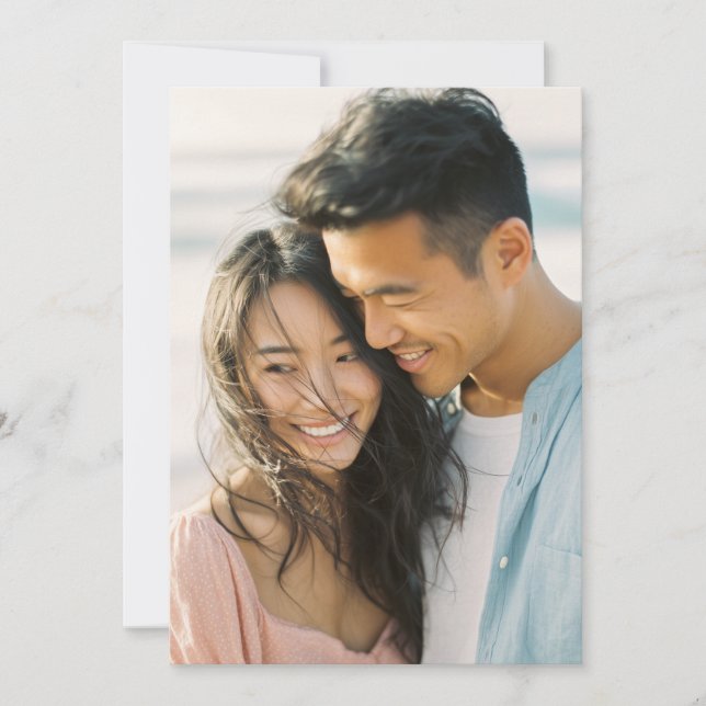 Convite Foto Azul Bege Alegre (Frente)