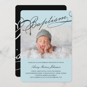 Convite Foto baseado num guião do menino da cruz do