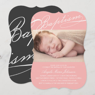 Convite Foto baseado num guião do rosa da cruz do rosári