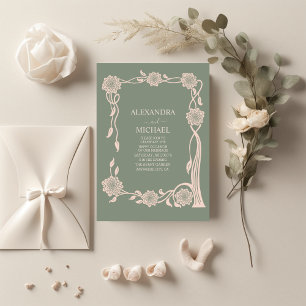 Convite Foto Boho Chic Floral Retro