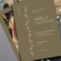 Foto Brown do Divisor Botânico Moderno Casamento M