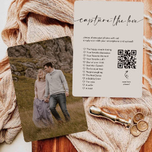 Convite Foto Caça I Spy Casamento Captura o Amor QR