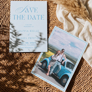 Convite Foto Caprichosa Francesa de Casamento Save The Dat
