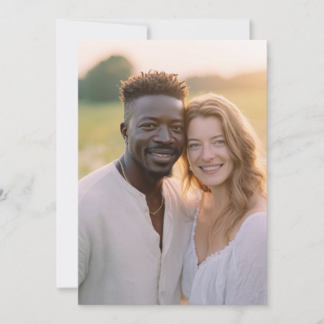 Convite Foto Casual Neutra Alegre (Frente)