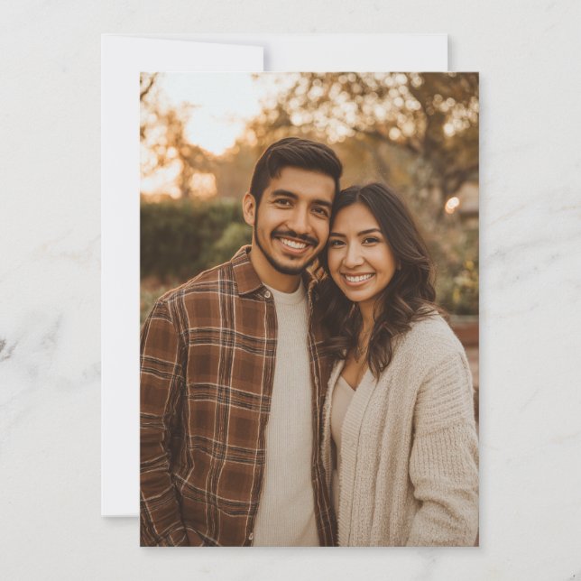 Convite Foto Casual Terrosa Alegre (Frente)