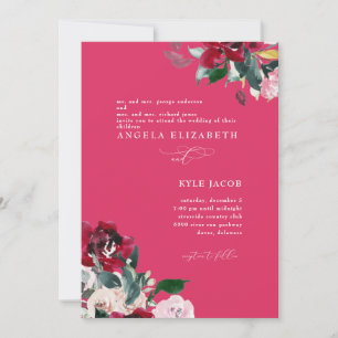 Convite Foto Cerize Floral Elegante Casamento