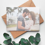 Convite Foto Chic H minimalista Salve a data<br><div class="desc">Anime-se para o seu maravilhoso casamento com sua divertida,  moderna e Chic Minimalist Foto H Salve os Convites para Encontros.</div>