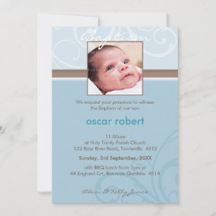 Convite FOTO CHRISTENING CONVIDA :: caridade 6P