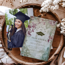 Foto Colorida Festa de formatura de flor selvagem