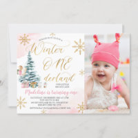 Foto da Árvore de Natal Winter Onederland Birthday